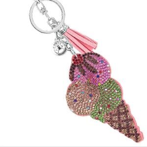 Ice Cream Cone Keychain